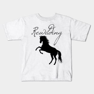 rewilding horse Kids T-Shirt